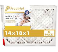 Proairtek AF14181M13SWH Lot de 6 filtres à air MERV 13 - Modèle 14 x 18 x 1 - Idéal pour tous ceux qui veulent un air propre et net dans leur maison - Capture les particules microscopiques en