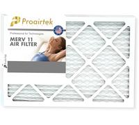 Proairtek AF14201M11SWH Modèle 14 x 20 x 1 Lot de 2 filtres à air, MERV 11 ; idéal pour tous ceux qui veulent un air propre et net dans leur maison ; il capture les particules microscopiques en