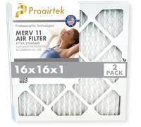 Proairtek AF16161M11SWH Modèle 16 x 16 x 1 Lot de 2 filtres à air, MERV 11 ; idéal pour tous ceux qui veulent un air propre et net dans leur maison ; il capture les particules microscopiques en