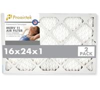 Proairtek AF16241M11SWH Modèle 16 x 24 x 1 Lot de 2 filtres à air, MERV 11 ; idéal pour tous ceux qui veulent un air propre et net dans leur maison ; il capture les particules microscopiques en