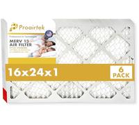 Proairtek AF16241M13SWH Lot de 6 filtres à air MERV 13 - Modèle 16 x 24 x 1 - Idéal pour tous ceux qui veulent un air propre et frais dans leur maison