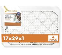 Proairtek AF17H29H1M08SWH Modèle Standard 17,50 x 29,50 x 1 Lot de 4 filtres à air, MERV 08 ; idéal pour tous ceux qui veulent de l'air frais dans leur maison