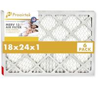 Proairtek AF18241M13SWH Lot de 6 filtres à air MERV 13 - Modèle 18 x 24 x 1 - Idéal pour tous ceux qui veulent un air propre et frais dans leur maison