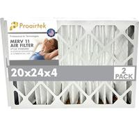 Proairtek AF20244M11SWH Lot de 2 filtres à air MERV 11, idéal pour tous ceux qui veulent un air propre et net dans leur maison, offre une meilleure circulation de l'air et une meilleure efficacité,