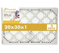 Proairtek AF20301M13SWH Modèle 20 x 30 x 1 Lot de 2 filtres à air, MERV 13 ; idéal pour tous ceux qui veulent un air propre et net dans leur maison ; il capture les particules microscopiques en