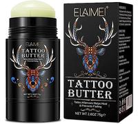 Proamate Baume de tatouage au beurre de tatouage, ancien et nouveau tatouage hydratant éclaircissant pour améliorer la couleur, crème de tatouage bio naturelle (baume de tatouage 75 g)