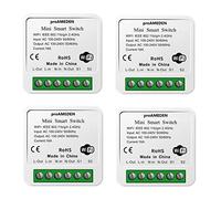 proAMEDEN Interrupteur intelligent Wi-Fi 16 A Mini Smart Switch Wi-Fi, module interrupteur, application Tuya/SmartLife, compatible avec Alexa, Google Home (4)