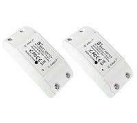 ProAMEDEN WiFi Smart Switch 220 V - Compatible avec Tuya/Smart Life, Alexa et Google Home - 10 A (2, blanc)