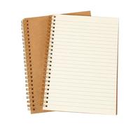 Proaustin Bloc-notes à spirale A5 à double bobine, journal en papier épais ligné, un carnet à rabat latéral pour dessiner, écrire, prendre des notes, bloc-notes, planificateur de travail, cadeaux
