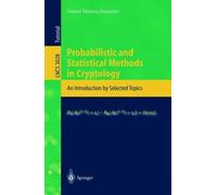 Probabilistic And Statistical Methods In Cryptology