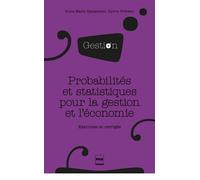 Probabilites et statistiques pour la gestion et eco nv couv DUT, BTS, IUP, maîtrise de gestion, licence de sciences économiques et DECF - Anne-Marie Spalanzani - Presses Universitaires Grenoble - broc