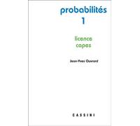 Probabilités (tome 1) - Jean-Yves Ouvrard - Cassini Ed - broché - Scolaire / Universitaire