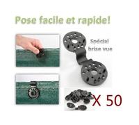 Probache - Clip de fixation pour brise vue x50 pcs