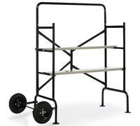 Probache - Echafaudage Mobile sur Roues L.140xl.78xH.135 CM avec 2 Plateformes