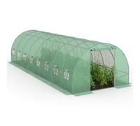 IDMarket - Serre tunnel de jardin Gamme maraîchère des Andes 24 m² (8x3 m) Vert