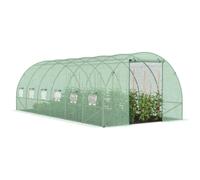 Probache Serre tunnel de jardin CRIMÉE 18 m² Verte 6x3 m – Gamme maraîchère