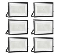 Probapro 300W Projecteur LED Extérieur 6 Pièces, IP65 Étanche Lampe, 30000LM 6000K Blanc Froid Eclairage Exterieur - Super Lumineux Spot de Sécurité pour Jardin, Garage et Cour