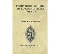 Probate Inventories of Lincoln Citizens 16611714