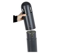 Probbax Cendrier tube d?extérieur à fixer avec liner - 3L