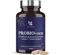 Probio+ ZEN - Probiotique Anti Stress et Anxiété à base de Ferments Lactiques - 50 Milliards UFC/jour pour retrouver la Sérénité - 4 Souches - Complément Alimentaire Fabriqué en France par Apyforme