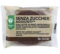 Probios Galettes de Riz au Chocolat Noir Complet - Galettes de Riz Biologiques et Sans Gluten - Sans Sucres Ajoutés - Pack de 18 (18x25 g)