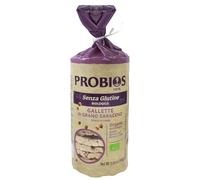 Probios Galettes de Sarrasin Bio - Croquantes et Savoureuses Sans Gluten - Source de Fibres et Protéines Végétales - Pack de 12 x 100 g