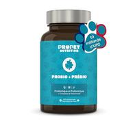 Probiotique Chien + Prebiotique + Vitamines. 11 Souches Bio-Actives. 10 Milliards UFC. 120 Comprimés. Probiotique Flore Intestinale Chien. Propet Nutrition