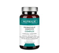 Probiotique Digestive Complex - Curcuma Enzymes - Digestion + Flore Intestinal - 60 Gélules - Nutralie