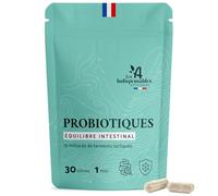 Probiotique Flore Intestinale - 10 Souches Exclusives dont Lactobacillus - 30 Gélules Gastro-résistantes - Fabriqué en France par Apyforme