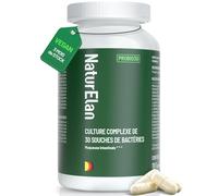 Probiotique Flore Intestinale | 30 Souches de Bactéries | 180 Gélules | 20 Milliards UFC/jour | Avec complexe B actif et fibre d'acacia | Gastro-Résistant &Vegan | Lactobacillus & Bifidobactéries