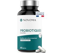Probiotique Flore Intestinale - 60 Milliards UFC/Jour - 60 Gélules - 1 Mois