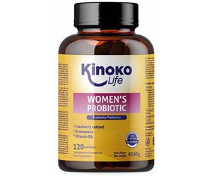 Probiotique Flore Intime et Probiotique Flore Intestinale, 100 Milliards D'UFC, 120 Gélules, Complexe 4 En 1 Avec Prébiotiques, Soutien du Confort Urinaire et Immunitaire