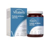 Probiotique Vitaler's 18 Souches avec FOS 30 gélules - Vegan, Formule Pure, Sans Agents de Remplissage, Soutien Digestif