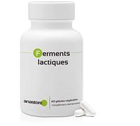 PROBIOTIQUES * 3.5 milliards de bactéries / 60 gélules végétales * Contient des fibres et des bactéries lactiques lyophilisées