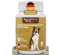 Probiotiques Chiens - Complément Digestif Naturel - Probiotiques Chien pour Santé Intestinale - Bien-être Quotidien avec Probiotiques pour Chiens BAU - 120 Comprimés