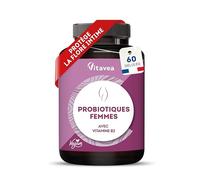 Probiotiques Flore Intime - 20 Milliards UFC - 6 Souches Dont Lactobacillus Gasseri & Crispatus - Vitamine B2 pour Muqueuses Saines - 60 Gélules - Fabriqué en France