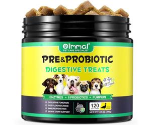 Probiotiques pour Chiens, probiotiques digestifs pour Chiens, enzymes digestives, système immunitaire et Soutien de la santé générale, Flore intestinale, soulagement des démangeaisons allergiques