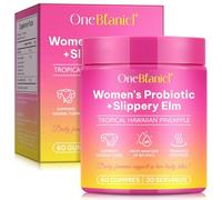 Probiotiques Pour Femmes Bonbons Gélifiés, Bonbons Gélifiés Probiotiques Vaginaux, Aide À Maintenir L'Équilibre Du Ph, Soutient La Flore Vaginale, Végétalien, Saveur Ananas 60 Pièces