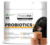 ProbioVet+ Anti-Démangeaisons Probiotiques pour Chiens Contre Le Grattage et Le Léchage des Pattes Flore Intestinale et Système Immunitaire - 60 Pièces