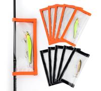 PROBITE Lot de 5/10 enveloppes de leurres de pêche en PVC transparent pour cannes à pêche - Protège les hameçons et l'équipement pour équipement de pêche en eau douce et en eau salée