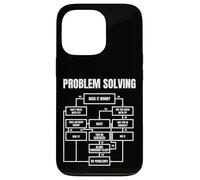 Problem Solving Flowchart Funny Office Humor for Engineers Coque pour iPhone 13 Pro