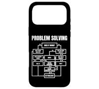 Problem Solving Flowchart Funny Office Humor for Engineers Coque pour iPhone 17 Pro Max