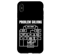 Problem Solving Flowchart Funny Office Humor for Engineers Coque pour iPhone XS Max