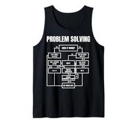 Problem Solving Flowchart Funny Office Humor for Engineers Débardeur