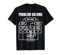 Problem Solving Flowchart Funny Office Humor for Engineers T-Shirt