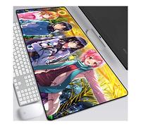 Problème d'amour des Jeunes Tapis de Souris Anime 800x300mm, Grand Tapis de Souris de Jeu Professionnel XXL étendu avec Base en Caoutchouc de 3mm d'épaisseur, pour Ordinateur PC, A