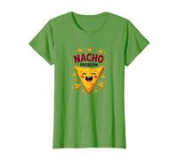 Problème de Nacho : Graphique de Jeu de Mots Mexicain Mignon T-Shirt, Femme, Herbe, L