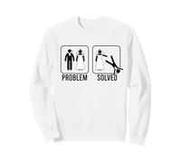 Problème résolu - Figurine Humoristique de marié - Bâton divorcé Sweatshirt