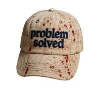 Problème Résolution Casquette Halloween Baseball Casquettes Unisexe Casquette de Baseball Sangulaire pour Femmes Hommes Halloween Costume Casquettes Décontractées (DE/NL/SE/PL, Alphanumérique, Taille