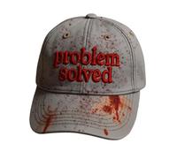Problème Résolution Casquette Halloween Baseball Casquettes Unisexe Casquette de Baseball Sangulaire pour Femmes Hommes Halloween Costume Casquettes Décontractées (DE/NL/SE/PL, Alphanumérique, Taille